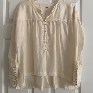 Free People Silk Blouse